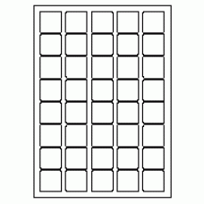 562 - Label Size 33mm x 33mm - 40 labels per sheet